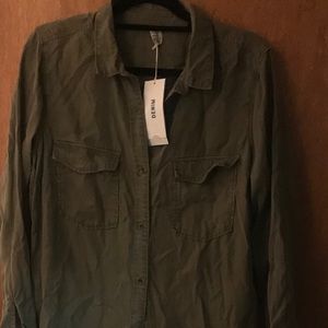 Army Green Shirt Dress...
